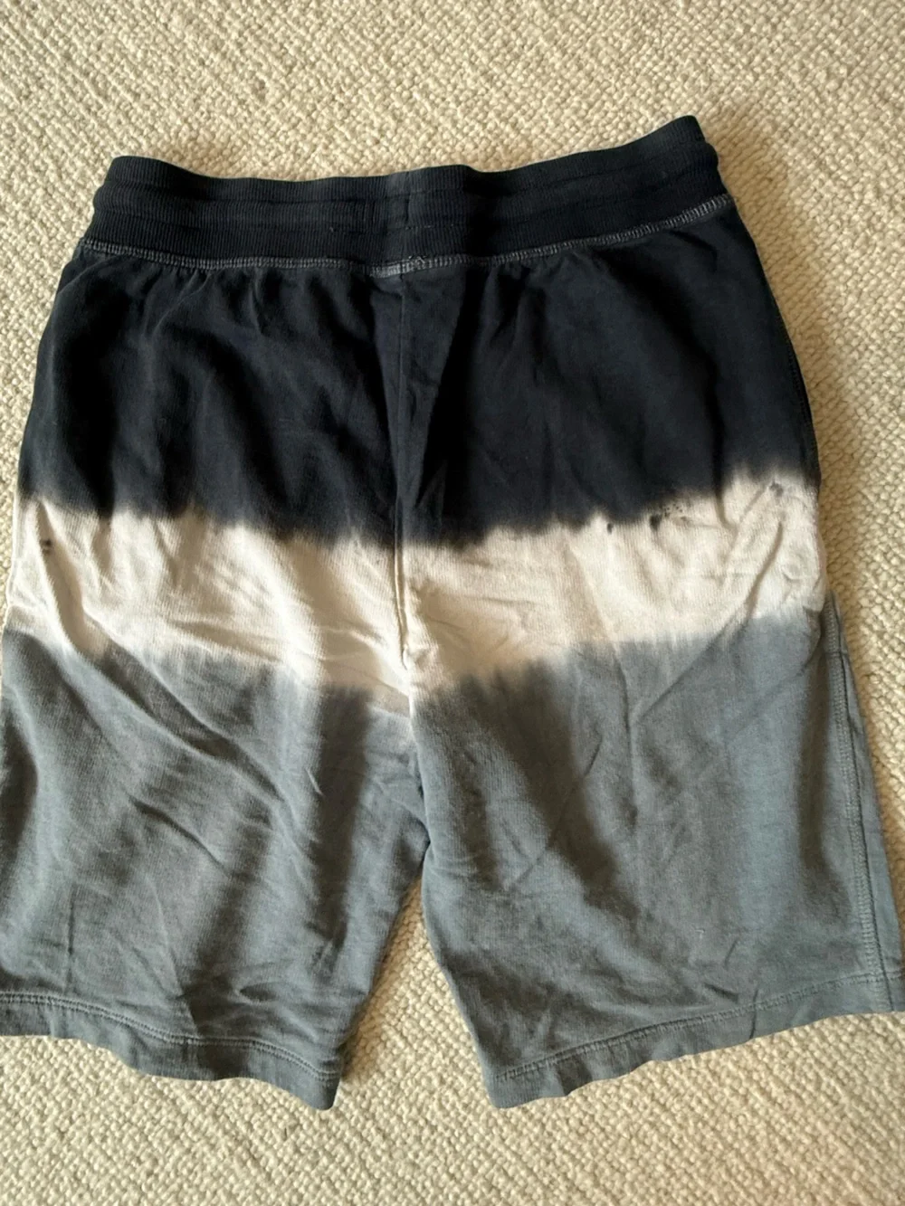Wonder Nation Gray Scale Ombré Tie-Dye Sweat Shorts size 14/16